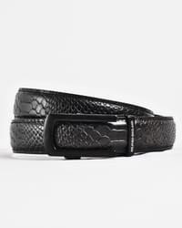 Oxford Men's Original Leather Belt  (Python Black)  28-44