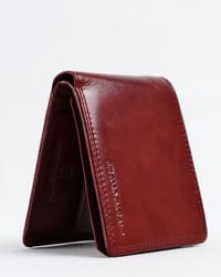 Harvard Men’s Original Leather Wallet (Brown & Cherry Blend)