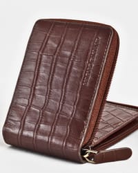 Tokyo Men’s Original Leather Wallet ( Rich Croco Brown)
