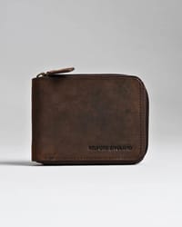 Tokyo Men’s Original Leather Wallet - (Rugged Series) - Brown