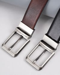 Arsenal Men's Original Leather Belt  Reversible (Black & Brown) - 28-44