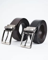 Mexico - Men's Original Leather Belt  Reversible (Classic Black & Brown) - 28-44