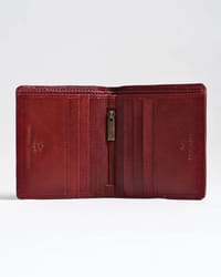 Aubrey - Men’s Original Leather Wallet (Brown & Cherry Blend)
