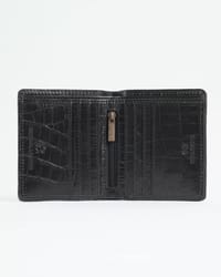 Aubrey - Men’s Original Leather Wallet (Croco Black)