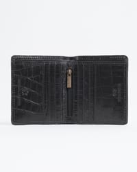 Aubrey - Men’s Original Leather Wallet (Executive Series) - Croco Black