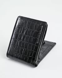 Cambridge Men’s Original Soft Leather Wallet (Croco Black)