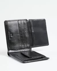 Tanner Men’s Original Leather Wallet ( Croco Black)