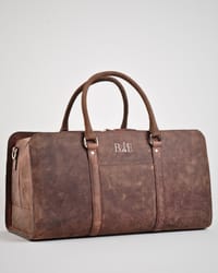 Elite Traveller - Original Leather Travel Bag (Rugged Brown)