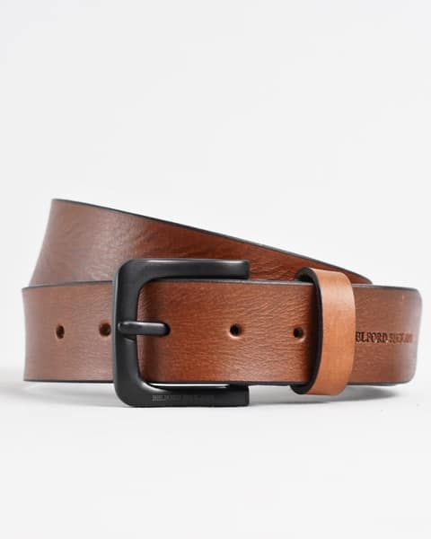 Frankfurt - Men's Original Leather Belt  (Tan) - 38 - Image 2