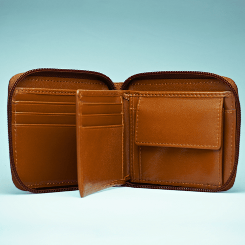 Luxury Series Men's Original Leather Wallet - Brown