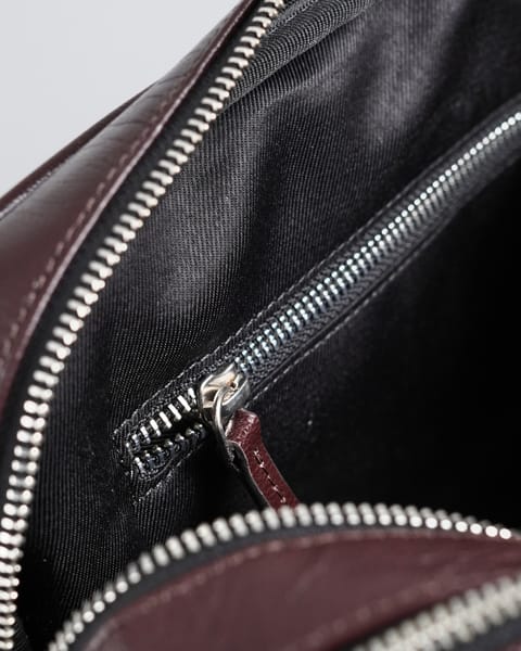 Executive Men's 100% Original Leather Large Briefcase - Cherry - Image 5