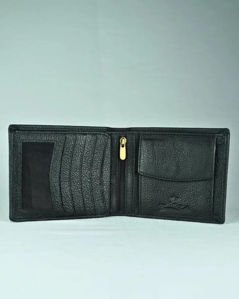 Chester - Men’s Original Leather Wallet (With 10 Card Slots) - Black - Image 2