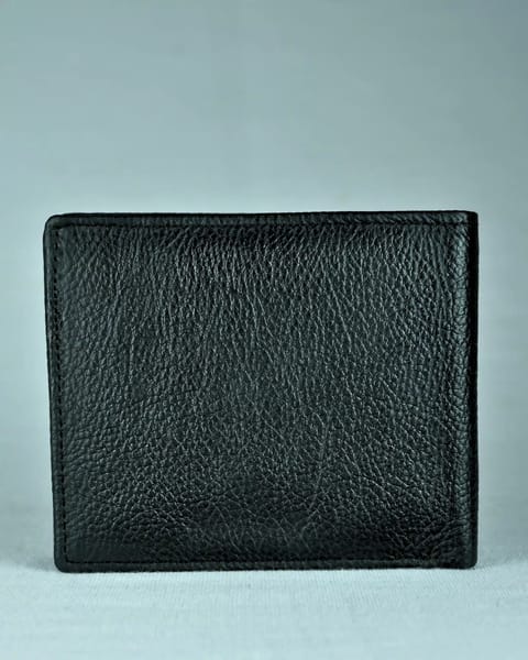 Chester - Men’s Original Leather Wallet (With 10 Card Slots) - Black - Image 4