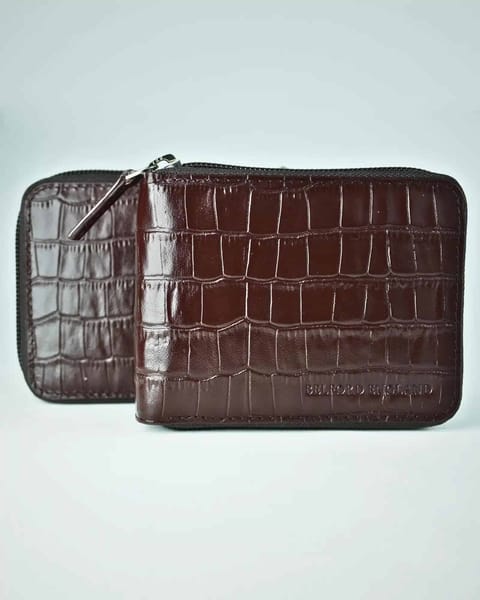 Luxury Series Men’s Original Leather Wallet (Cherry) - Image 5