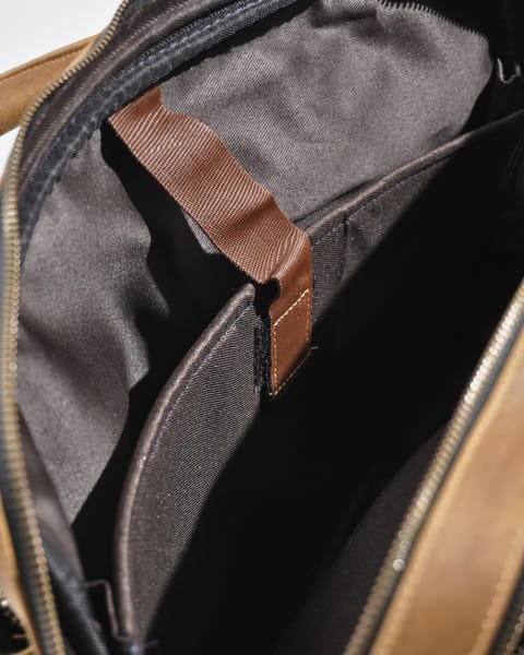 Crown Edition - Men's Executive 100% Original Leather Large Briefcase - Luxury Brown - Image 9