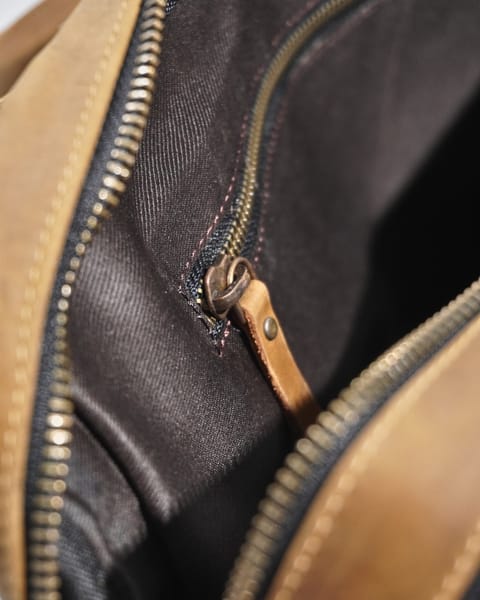 Crown Edition - Men's Executive 100% Original Leather Large Briefcase - Luxury Brown - Image 8