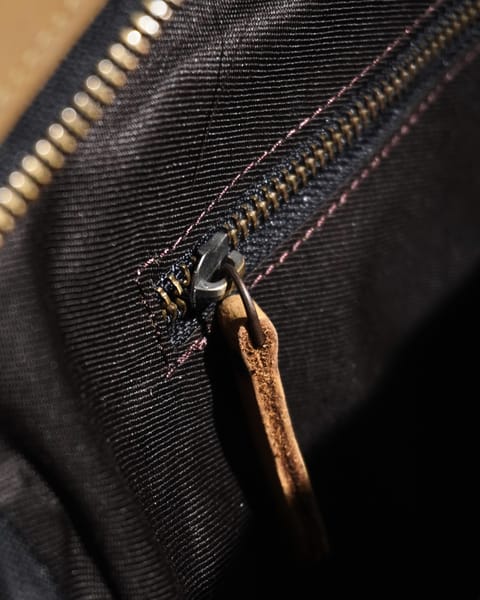 Crown Edition - Men's Executive 100% Original Leather Large Briefcase - Tan - Image 5