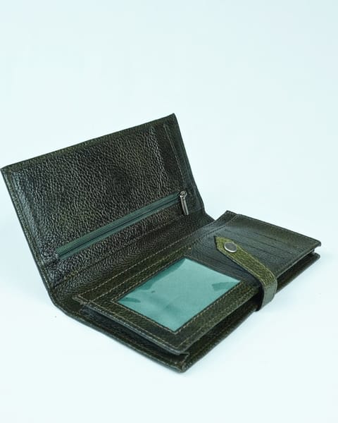 Lily - Women’s Original Leather Wallet - Green - Image 3