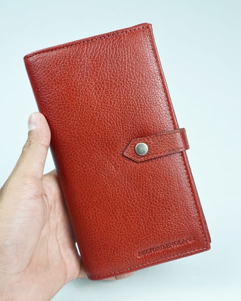 Lily - Women’s Original Leather Wallet - Red - Image 4