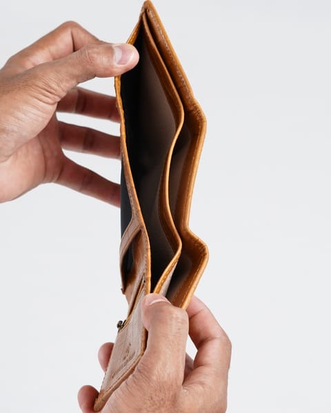 Dublin - Men’s Original Leather Trifold Wallet (Croco Rich Tan) - Image 4