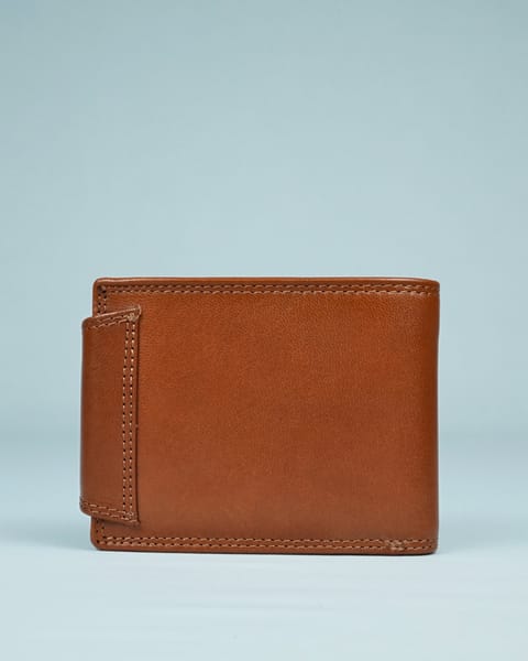 Derby - Men’s Original Leather Wallet (Cognac) - Image 5