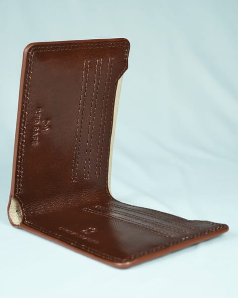 Heritage (Sleek Series) - Men’s Original Leather Wallet - Rich Brown - Image 2