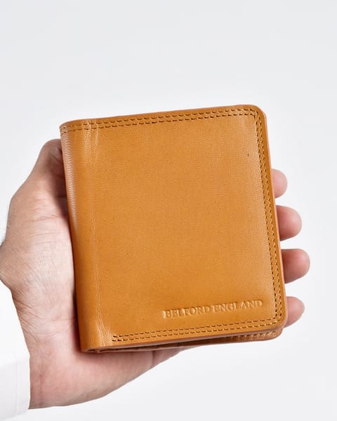 Aubrey - Men’s Original Leather Wallet (Executive Series) - Almond Brown - Image 5