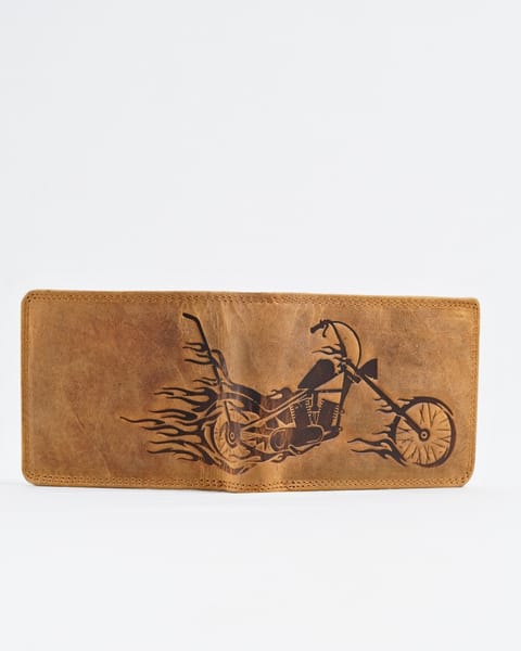 Cambridge (Limited Edition) Men’s Original Leather Wallet - Rugged Tan - Bike - Image 14