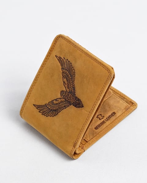 Cambridge (Limited Edition) Men’s Original Leather Wallet - Rugged Tan - Eagle