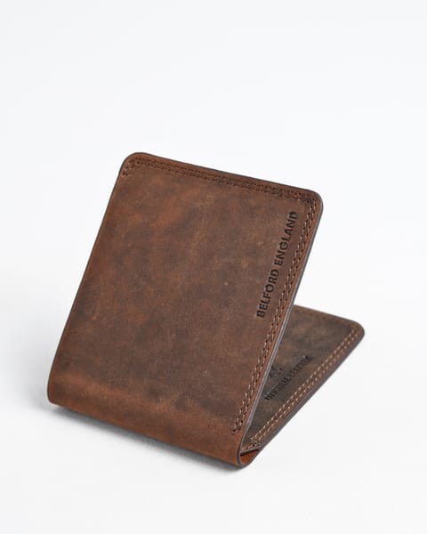 Heritage (Sleek Series) - Men’s Original Leather Wallet - Rugged Brown - Image 2
