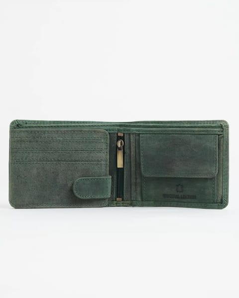 Cambridge (Limited Edition) Men’s Original Leather Wallet - (Rugged Green) - Eagle - Image 4