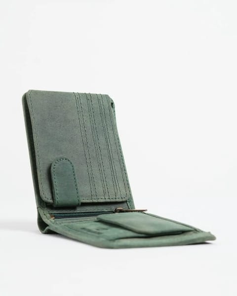 Cambridge (Limited Edition) Men’s Original Leather Wallet - (Rugged Green) - Eagle - Image 6