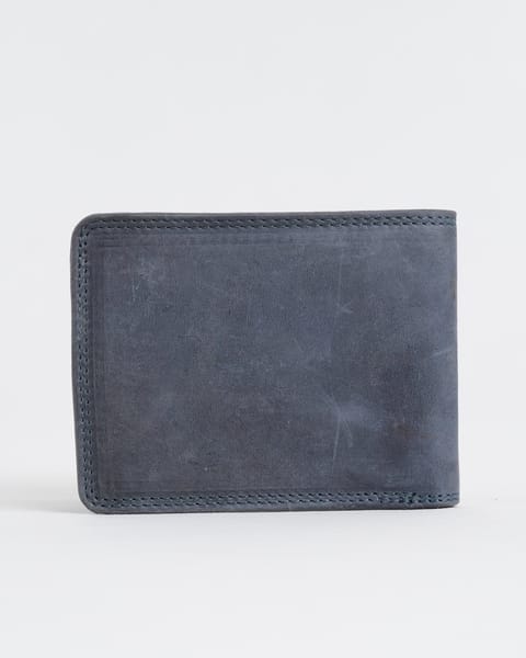 Cambridge (Limited Edition) Men’s Original Leather Wallet - Rugged Blue - Lion - Image 5