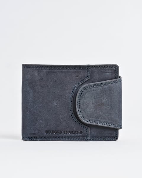 Derby - Men’s Original Leather Wallet (Rugged Series) - Blue - Image 5