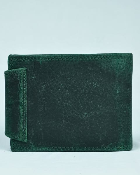 Derby - Men’s Original Leather Wallet (Rugged Series) - Green - Image 8