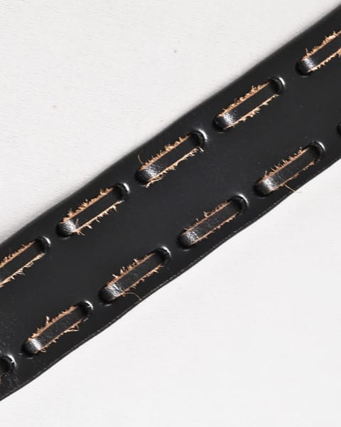 Great Britain - Men's Original Leather Belt  (Black) - 36 - Image 5