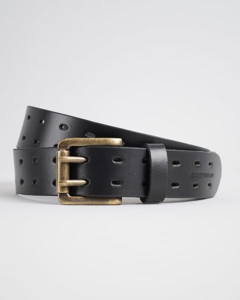 Taiwan Men's Original Leather Belt  (Black) - 28 - Image 4