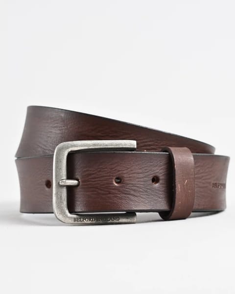 Frankfurt - Men's Original Leather Belt  (Brown) - 28 - Image 2