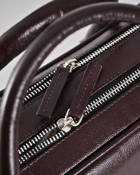 Executive Men's Original Leather Briefcase (Luxury Cherry) - Image 5