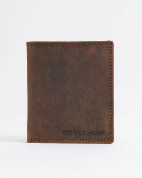 Hyde Men’s Original Leather Wallet (Rugged Brown) - Image 3