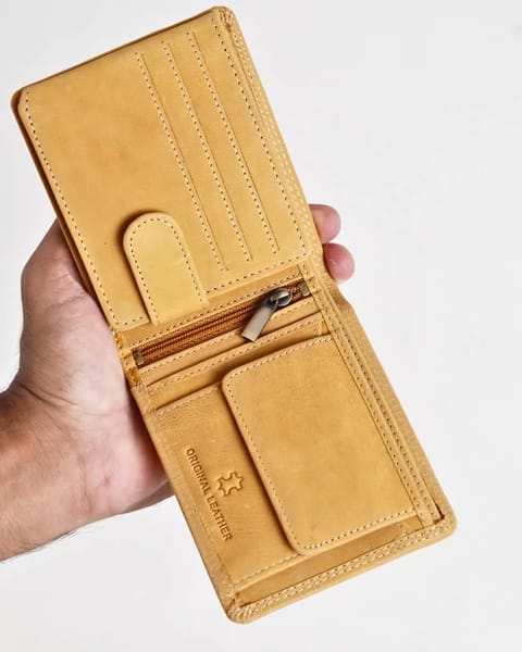 Cambridge Men’s Original Leather Wallet (Rugged Tan) - Image 8