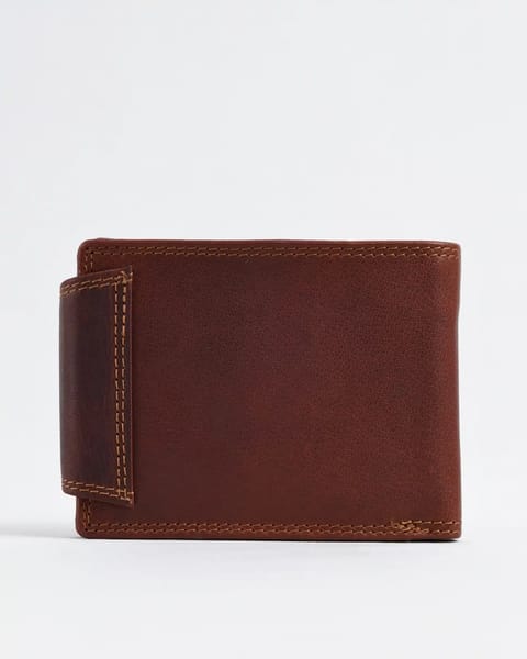 Derby - Men’s Original Leather Wallet (Vintage Brown) - Image 4