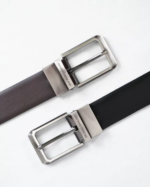 Mexico - Men's Original Leather Belt  Reversible (Classic Black & Brown) - 28-44 - Image 7