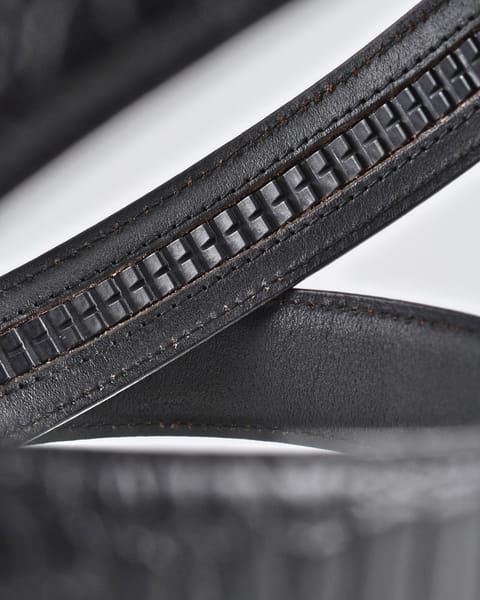 Oxford Men's Original Leather Belt  (Croco Black) - 28-44 - Image 8