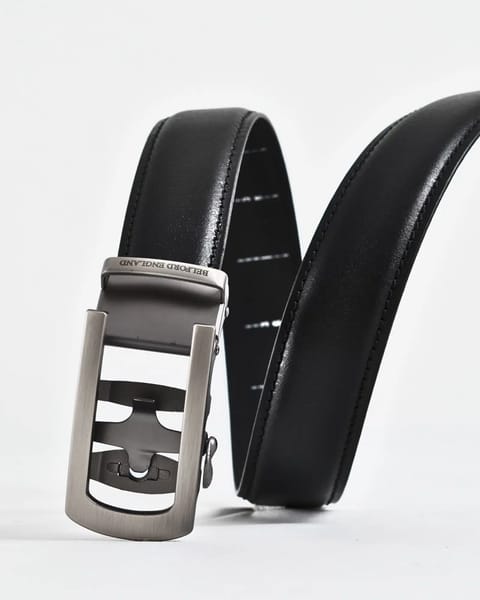 Oxford Men's Original Leather Belt  (Black) - 28-44 - Image 5