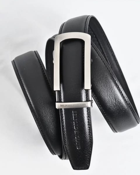 Oxford Men's Original Leather Belt  (Black) - 28-44 - Image 8