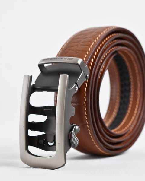 Oxford Men's Original Leather Belt  (Croco Tan) - 28-44 - Image 6