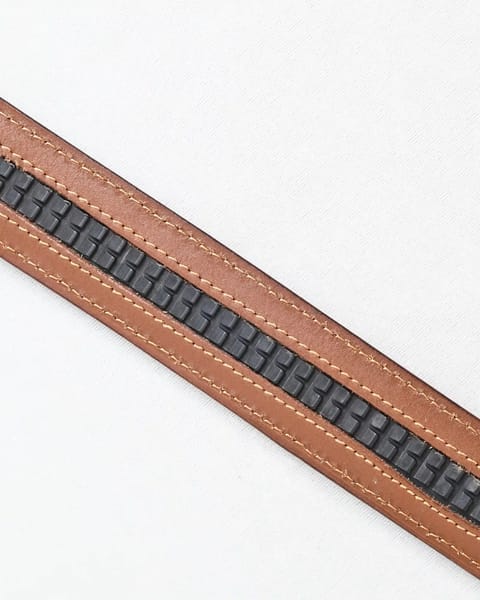 Oxford Men's Original Leather Belt  (Croco Tan) - 28-44 - Image 8