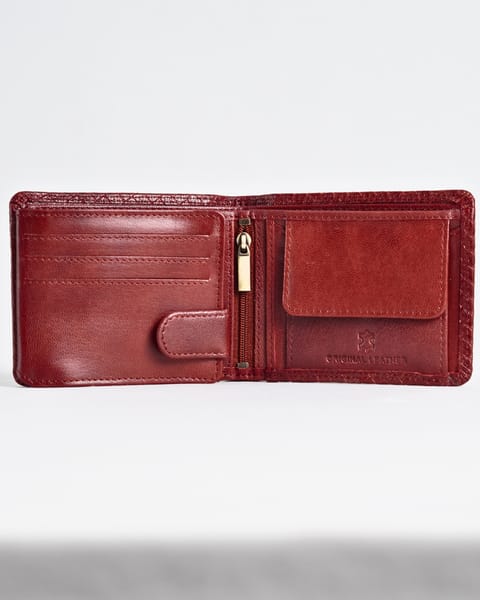 Cambridge Men’s Original Leather Wallet (Elite Criss-Cross) - Image 5