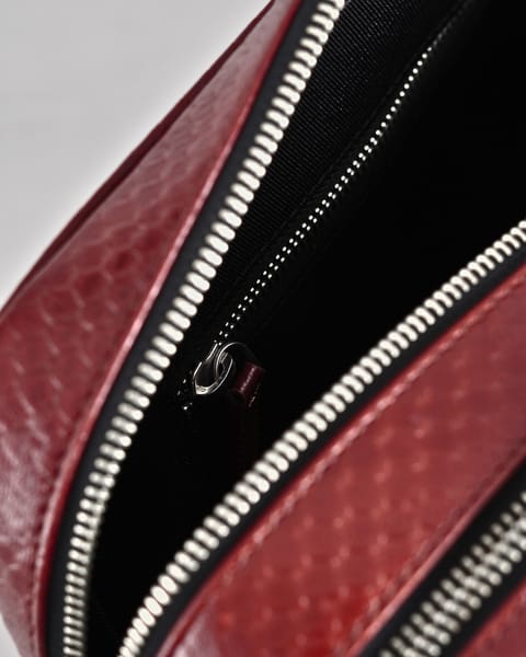 Executive Men's Original Leather Briefcase  (Royal Cherry Salmon) - Image 7